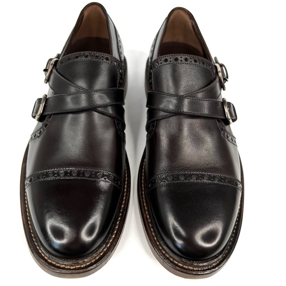 SALVATORE FERRAGAMO SAMSON CAP TOE BROWN LEATHER MEN OXFORDS SIZE US 6 - EU 40 main image 5